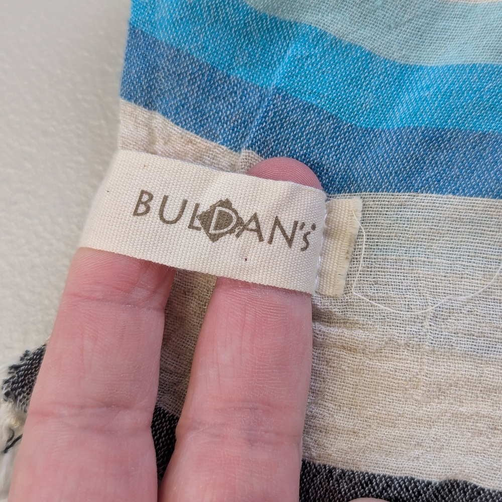 Buldans Lightweight Scarf Striped Beachy Colorful Travel Organic Cotton Turkish - Picture 2 of 4